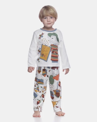 Conjunto Masculino Baby Manga Longa e Calça 
