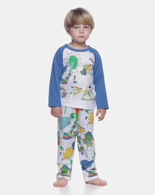 Conjunto Masculino Baby Manga Longa e Calça 