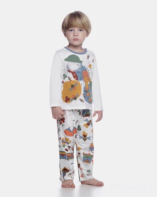 Conjunto Masculino Baby Manga Longa e Calça 