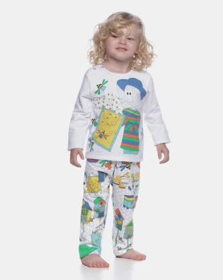 Pijama manga longa e calça
