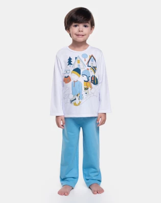 Pijama manga longa e calça