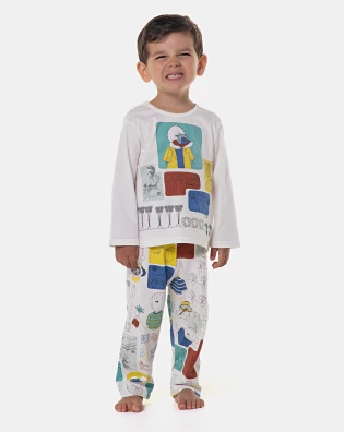 Pijama manga longa e calça