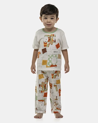 Pijama Masculino Baby Manga Curta e Calça