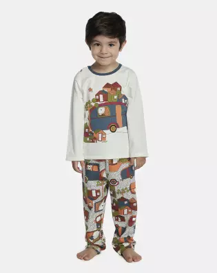Pijama Masculino Baby Manga Longa e Calça Moletinho
