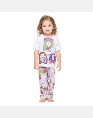 Conjunto Feminino Baby Manga Curta e Calça