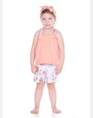 PIJAMA ALÇA E SHORT