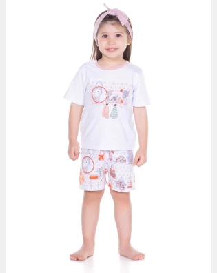 Pijama manga curta e short    