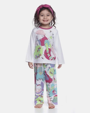 Pijama manga longa e calça