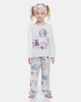 Pijama manga longa e calça  