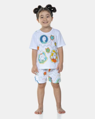 Pijama Manga Curta e Short