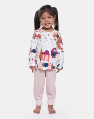 Pijama Manga Longa e Calça