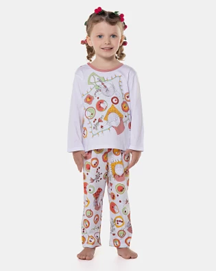 Pijama manga longa e calça