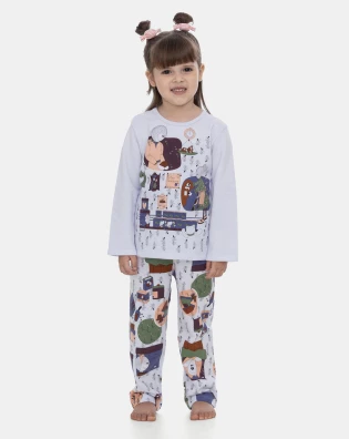 Pijama Manga Longa e Calça