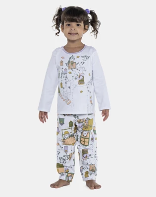Pijama Feminino Baby Manga Longa e Calça Moletinho