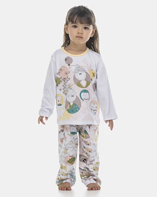 Pijama Feminino Baby Manga Longa e Calça