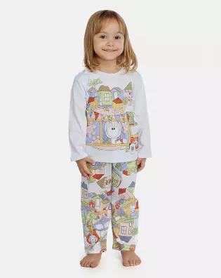 Pijama Feminino Baby Manga Longa e Calça