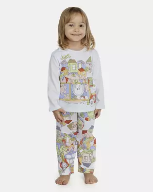 Pijama Feminino Baby Manga Longa e Calça