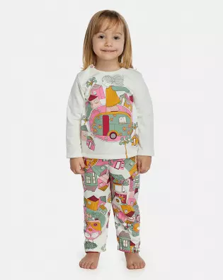 Pijama Feminino Baby Manga Longa e Calça Moletinho