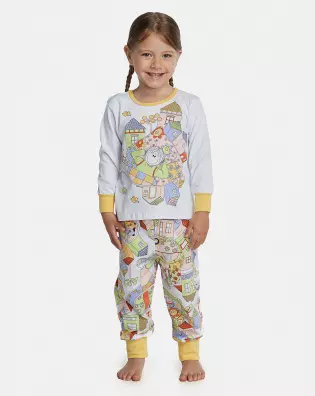 Pijama Feminino Baby Manga Longa e Calça Com Punhos