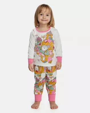 Pijama Feminino Baby Manga Longa e Calça Com Punhos