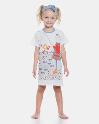 Camisão manga curta             