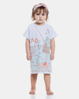 Camisão manga curta            