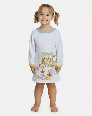 Camisão Feminino Baby Manga Longa