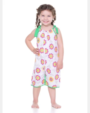 PIJAMA MACACÃO ALÇA FEMININO INFANTIL