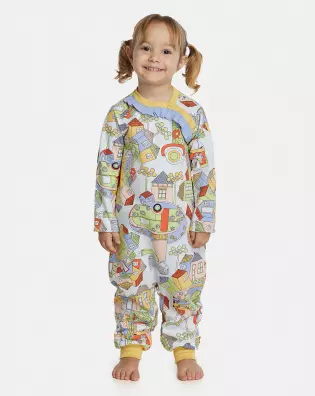 Macacão Feminino Baby Manga Longa