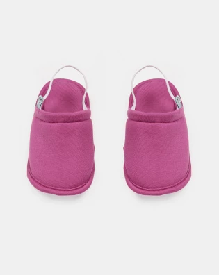 Pantufa Infantil Feminina Fechada 1 a 4 anos Fucsia