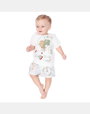 Conjunto Masculino Bebe Manga Curta e Short