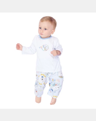 Pijama manga longa e calça
