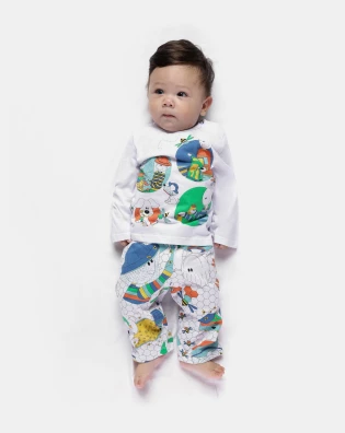 Pijama manga longa e calça