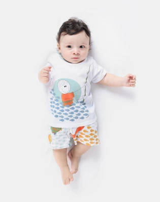 Pijama manga curta e short 