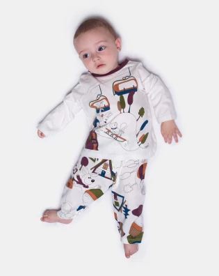 Pijama manga longa e calça