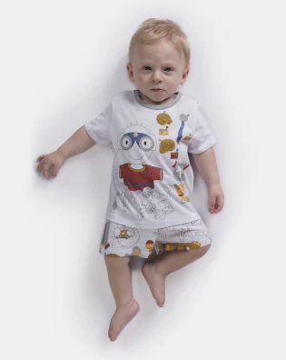 Pijama manga curta e short