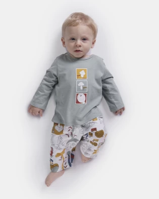 Pijama manga longa e calça   