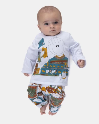 Pijama Manga Longa e Calça