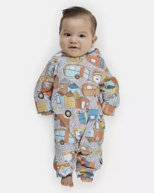 Macacão Masculino Bebe Manga Longa