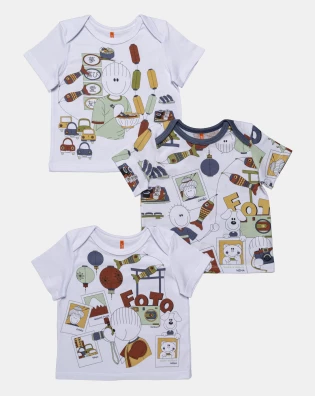 Kit Pagão Masculino Bebê Manga Curta