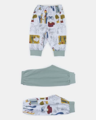 Kit mijão Bebê Menino longo Estampado