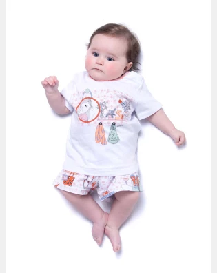 Pijama manga curta e short