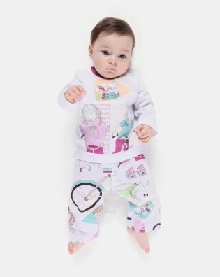 Pijama Manga Longa e Calça