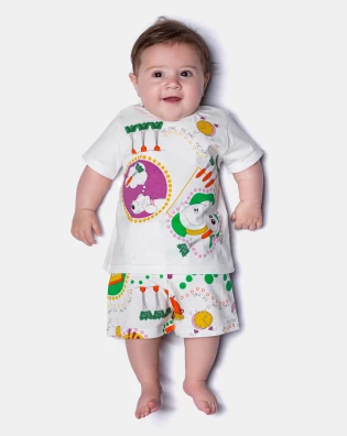 Pijama Manga Curta e Short