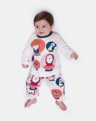 Pijama Manga Longa e Calça