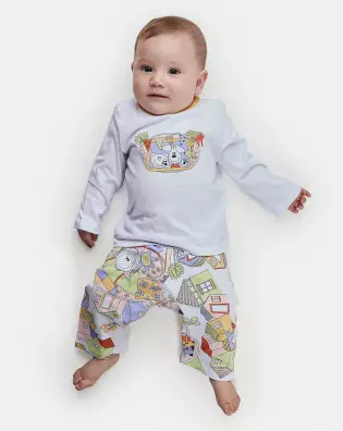 Pijama Feminino Bebe Manga Longa e Calça