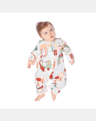 Macacão Feminino Bebe Manga Longa