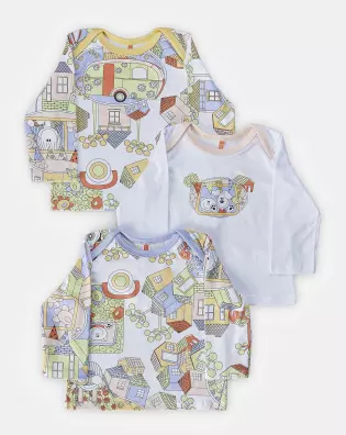 Kit Pagão Feminino Bebe Manga Longa