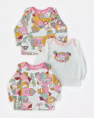 Kit Pagão Feminino Bebe Manga Longa