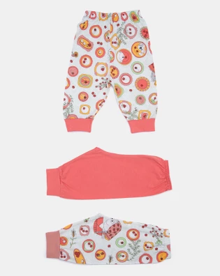 Loja de Pijama | Kit mijão longo Bebê Menina Estampado 